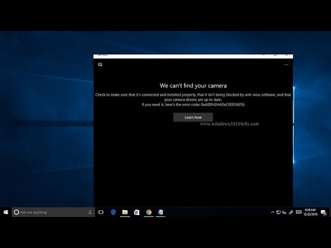 Fix We Can't Find Your Camera Windows 10 Error Code 0xa00f4244