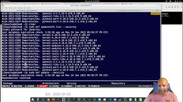 Install Security Updates in Almalinux Rockylinux and Redhat.
