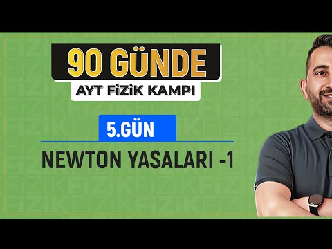 90 Günde AYT Fizik Kampı | 5.Gün 1.Video | Newton'un Hareket Yasaları -1 | 2024 | #vipfizik