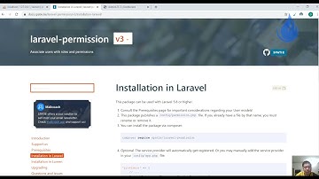 laravel permission role, cài đặt Bài 1