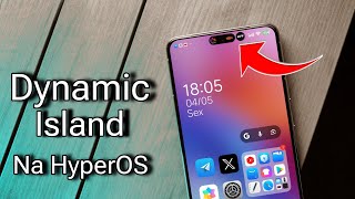 Boom 😱 - Ilha Dinâmica (Dynamic Island) na HyperOS ou Qualquer Android - Instale Agora - Sem Root