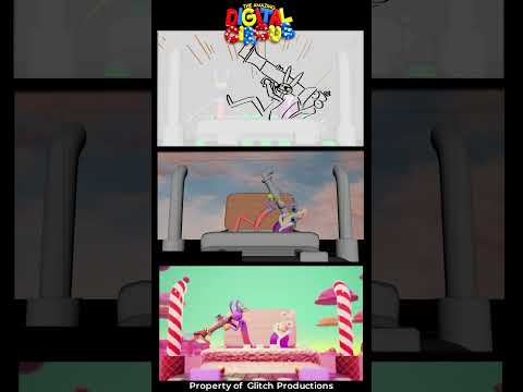 The Amazing Digital Circus  – Episode 2 Behind the Scenes #shorts