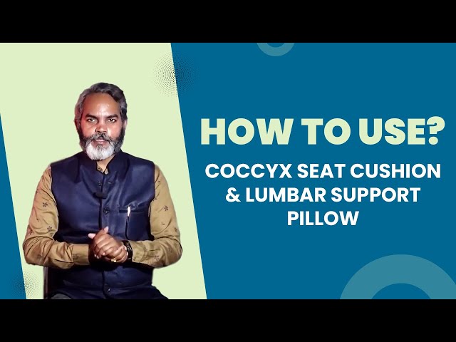 Coccyx Orthopedic Seat Cushion And Lumbar Support Pillow For