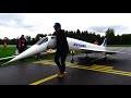 INCREDIBLE 149KG RC CONCORDE WORLD LARGEST 4X TURBINE MODEL WHEELS BIGGER THAN SHOES