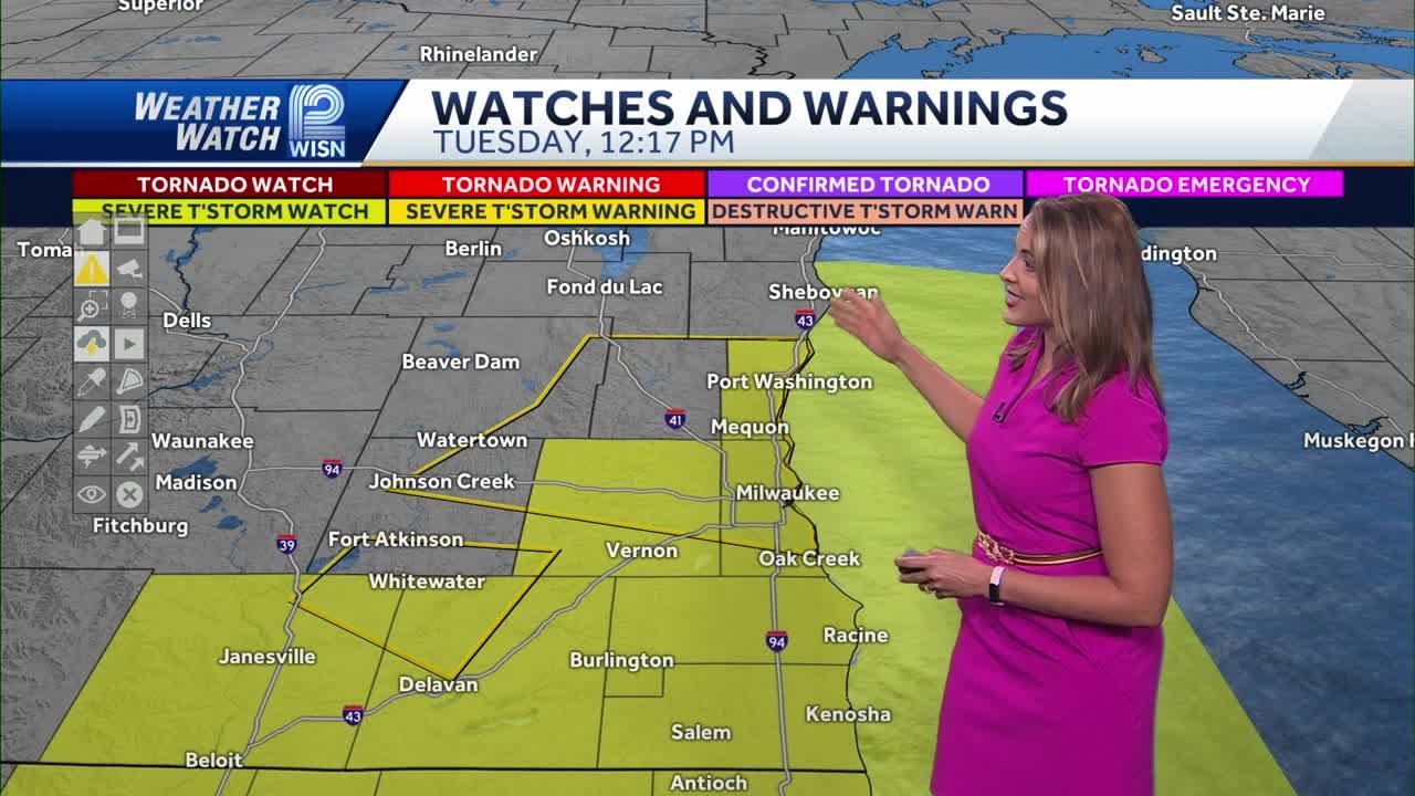Severe thunderstorm watch issued for several SE Wisconsin counties ...