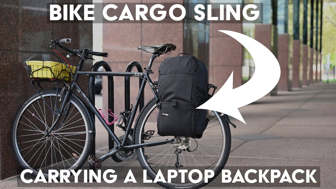 carry-any-backpack-on-your-bike-using-a-bike-cargo-sling-youtube