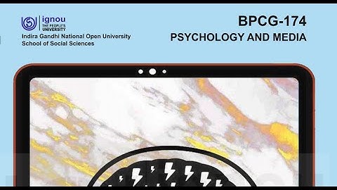 BPCG 174 Psychology and Media Unit-1 Block -1