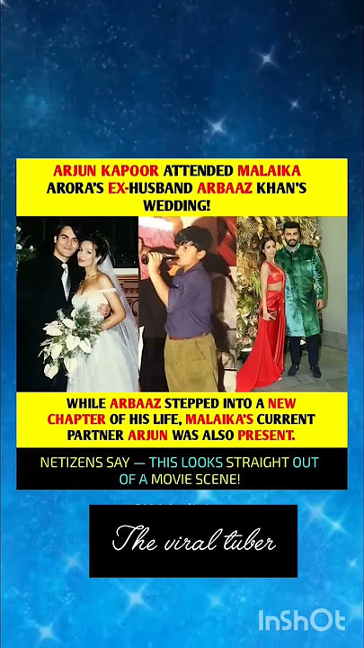 Arjun Attends Malaika’s Ex Arbaaz’s Wedding!#trendingnews #viralnews #shortvideo