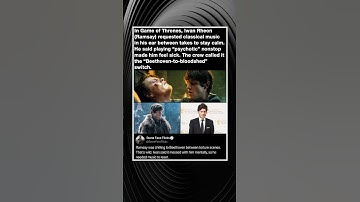 Thumbnail of In Game of Thrones, Iwan Rheon (Ramsay) requested classical music in his ear between takes