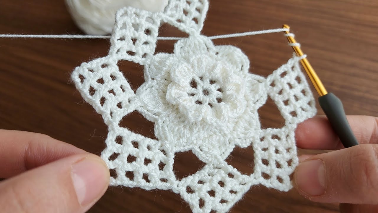 Super Easy Crochet Knitting Motif Şahane Çok Güzel Tığ İşi Motif Yapılışı