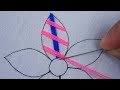 Hand embroidery amazing flower design with easy following tutorial