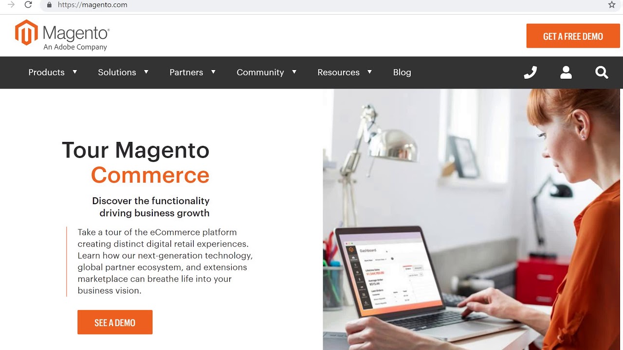 Com оф сайт. Magento. Лучшие cms для электронной коммерции Magento. Adobe Magento. Best e Commerce.