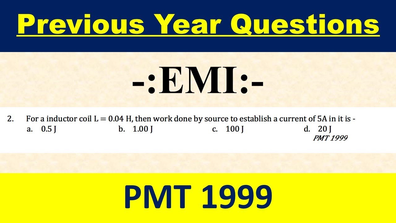 For a inductor coil L = 0.04 H, then work done by source to establish a