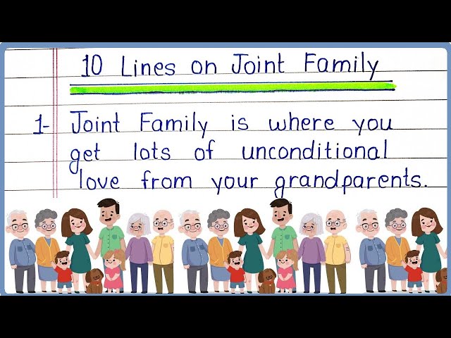 advantages of joint family in english