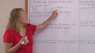 How to solve basic percent word problems, part 1