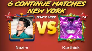 Carrom pool / Karthick Vs Nazim / 6 continue matches New York game play / Gaming Nazim / miniclip 😲🧐 screenshot 5