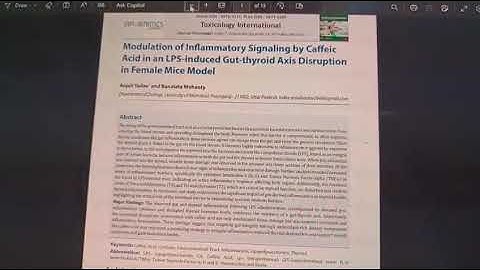 Modulation of Inflammatory Signaling by Caffeic Acid in LPS-induced Gut-thyroid Axis Disruption in..