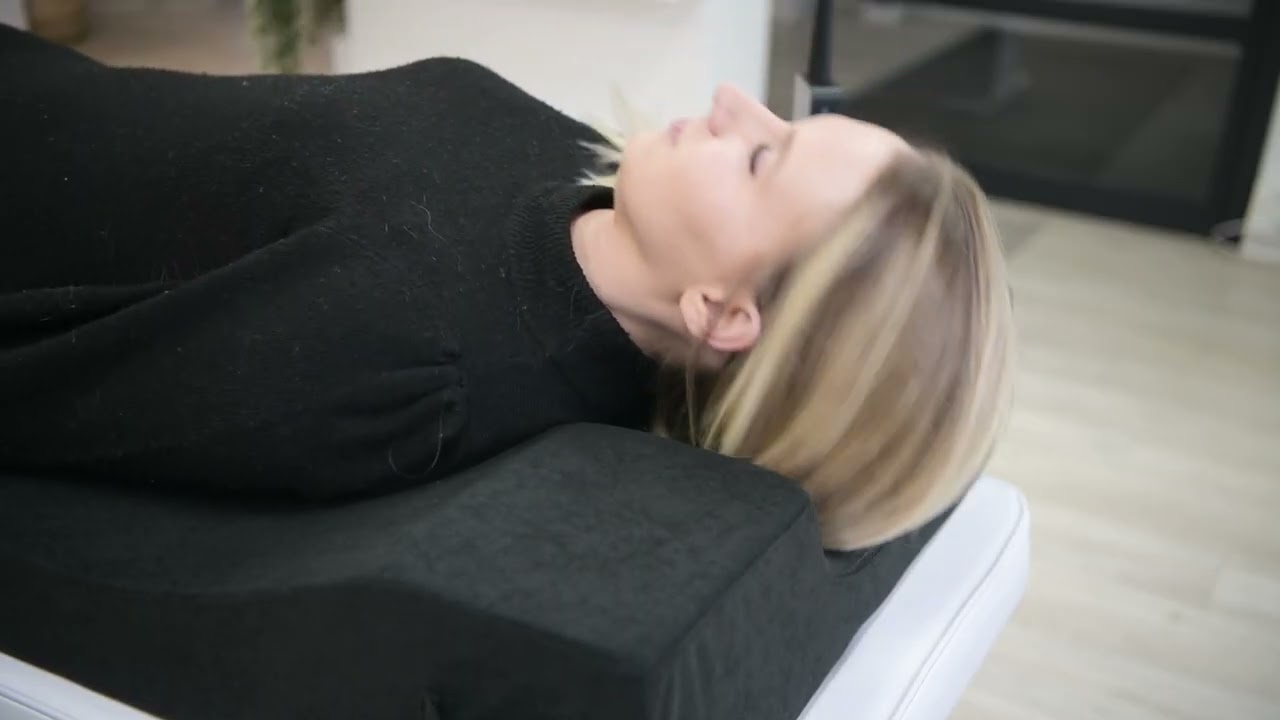 Oreiller Cervical pour Extension de Cils de Salon de é, Oreiller de Greffe de Cils en Forme de U, Ergonomique et Respectueux de la Peau pour Les Spas (Pink