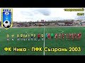 ФК Ника -  Сызрань 2003. Товарищеский матч