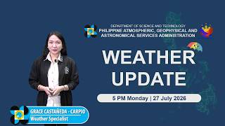 Public Weather Forecast issued at 5:00 PM | July 27, 2026 - Monday