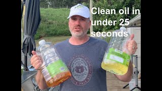 Deep Fryer Oil Filtration and Cleaning  [in less than 25 seconds!]  The #1 how to and DIY of 2021