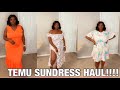 Temu sundress haulpart 2 its mom dress seasonmini haulsundress season plus sizetemu haul