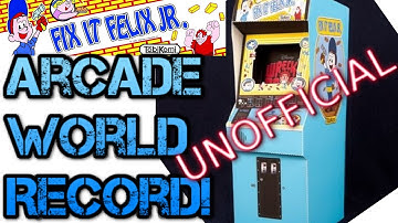 Fix It Felix Jr. ARCADE World Record Attempt (UNOFFICIAL)
