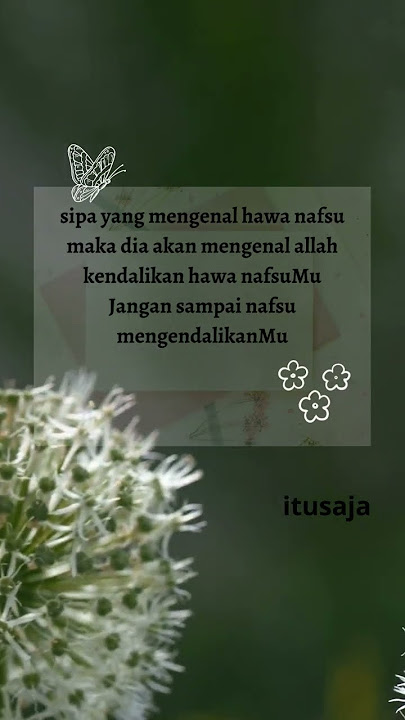 Kenali hawa nafsuMu