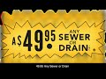 49.95 Any Sewer or Drain | 631-698-4995 | clogged shower drain cleaning