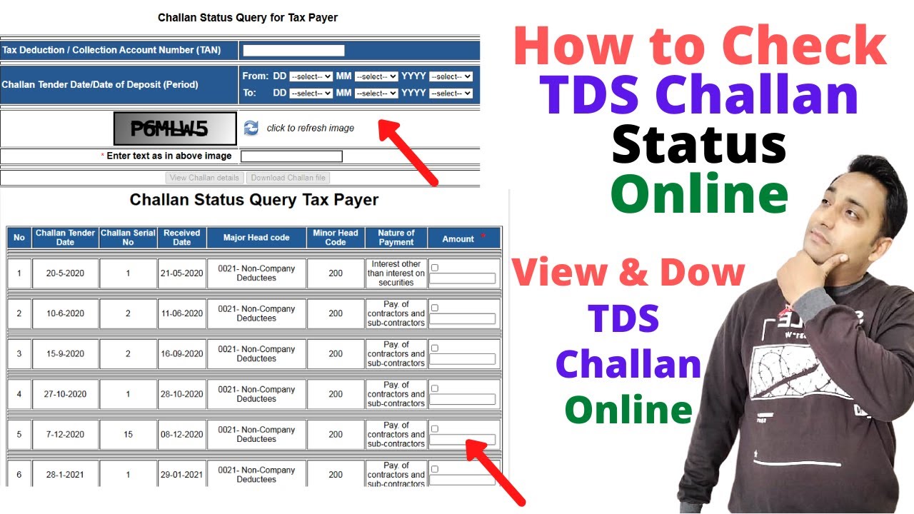 How to Check TDS Challan Status online  View and Download TDS Challan Online  Technical Tyagi