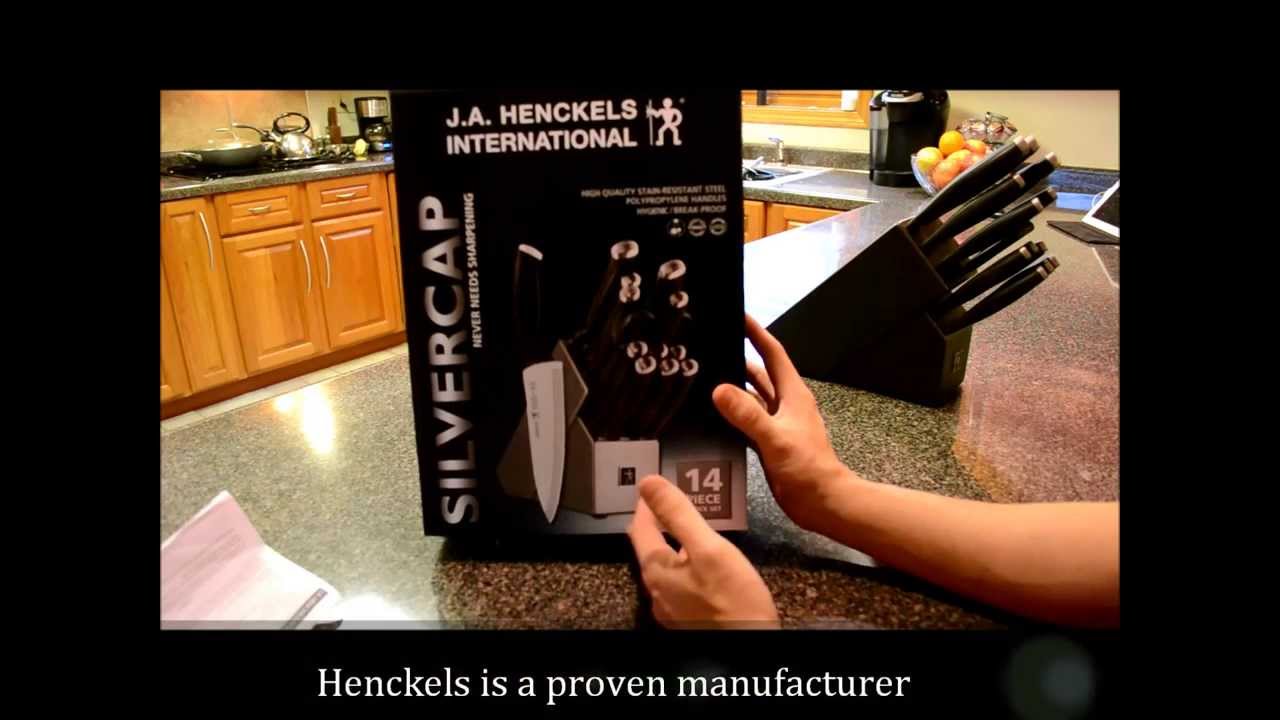 J.A. Henckels International Silvercap 14-Piece Knife Block Set