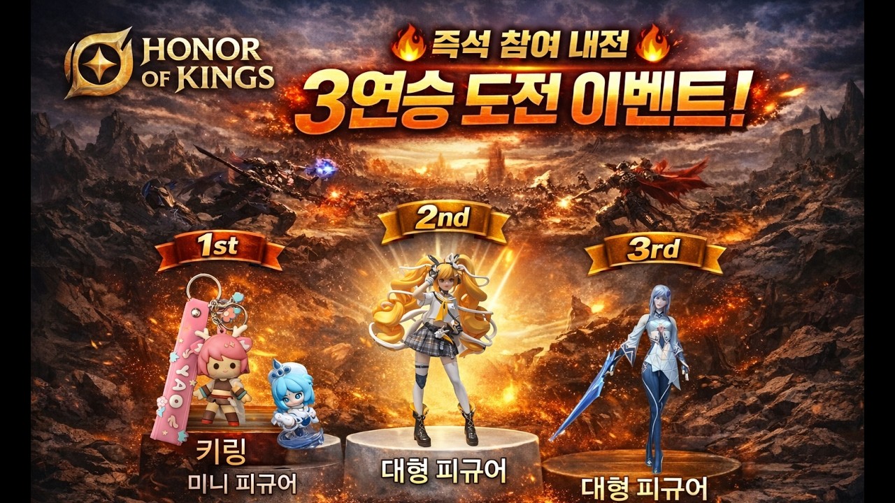 17:00시~ 시청자 즉석 내전 이벤트 진행  엄청난상품+레전스킨  [아너오브킹즈,honorofkings]