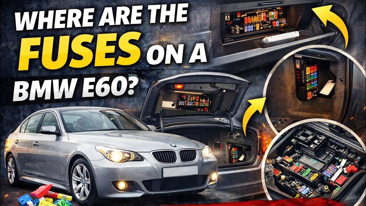 BMW 5 series e60 2008 fuses location YouTube