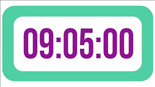 545 Minutes 09 05 HoursCountdown Timer Clock with Alarm Sound⏰🔔