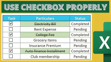 🔥 How To Use Check Boxes With Strike Through In Excel