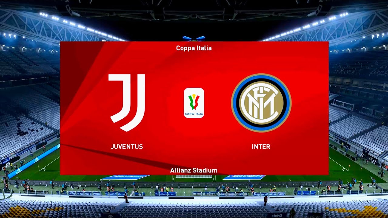 Juventus Vs Inter Milan Allianz Stadium 2020 21 Coppa Italia Pes 2021 Youtube