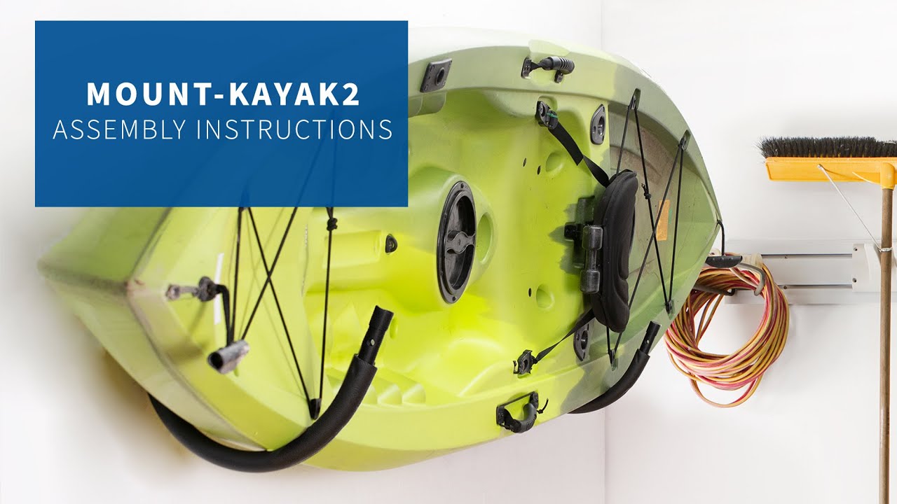 MOUNT-KAYAK2 Steel Kayak Wall Hangers Assembly by VIVO