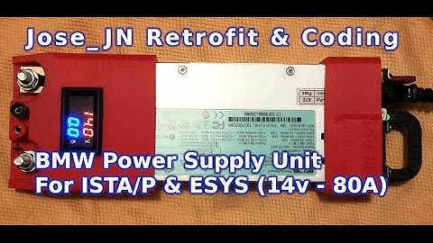 ISTAP / ESYS 14v PSU Do It Yourself for BMW Flashing and Programming. Up to 80A!!