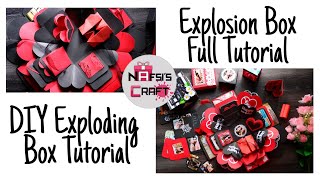 Explosion Box Full Tutorial / How To Make Explosion Box / DIY Explosion Box - Explosion Gift Box