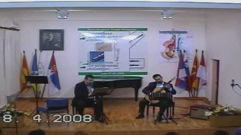 Aleksandar Tasic, clarinet / Zoran Krajisnik , gitara, Gnatali Sonata , 1 movement