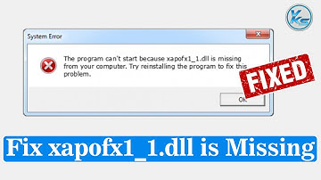 ✅ How To Fix xapofx1_1.Dll is Missing in Windows 11/10/8/7