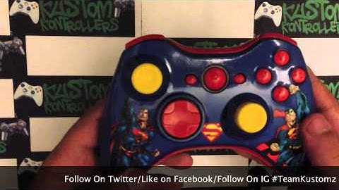 Superman Xbox 360 Kustom Kontroller