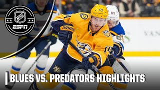 St. Louis Blues vs. Nashville Predators | Full Game Highlights | NHL on ESPN