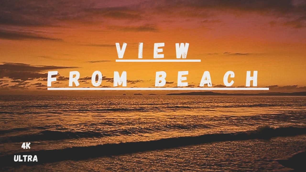 "Tranquil Sunset A Serene View from the Beach" A Beautiful Beach