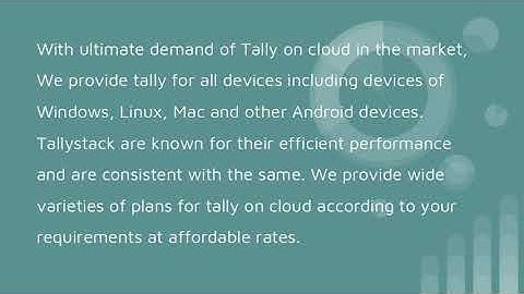 Tally On Cloud