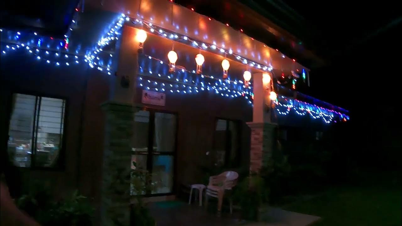 How good did the Christmas lights turn out now it is dark...???? - YouTube