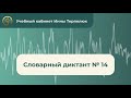 Словарный диктант № 14