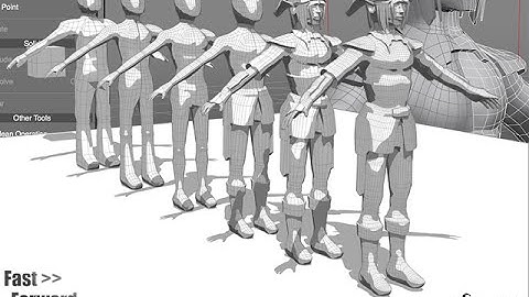 Character Modeling (Polygonal modeling)  Shade 3D ver.15