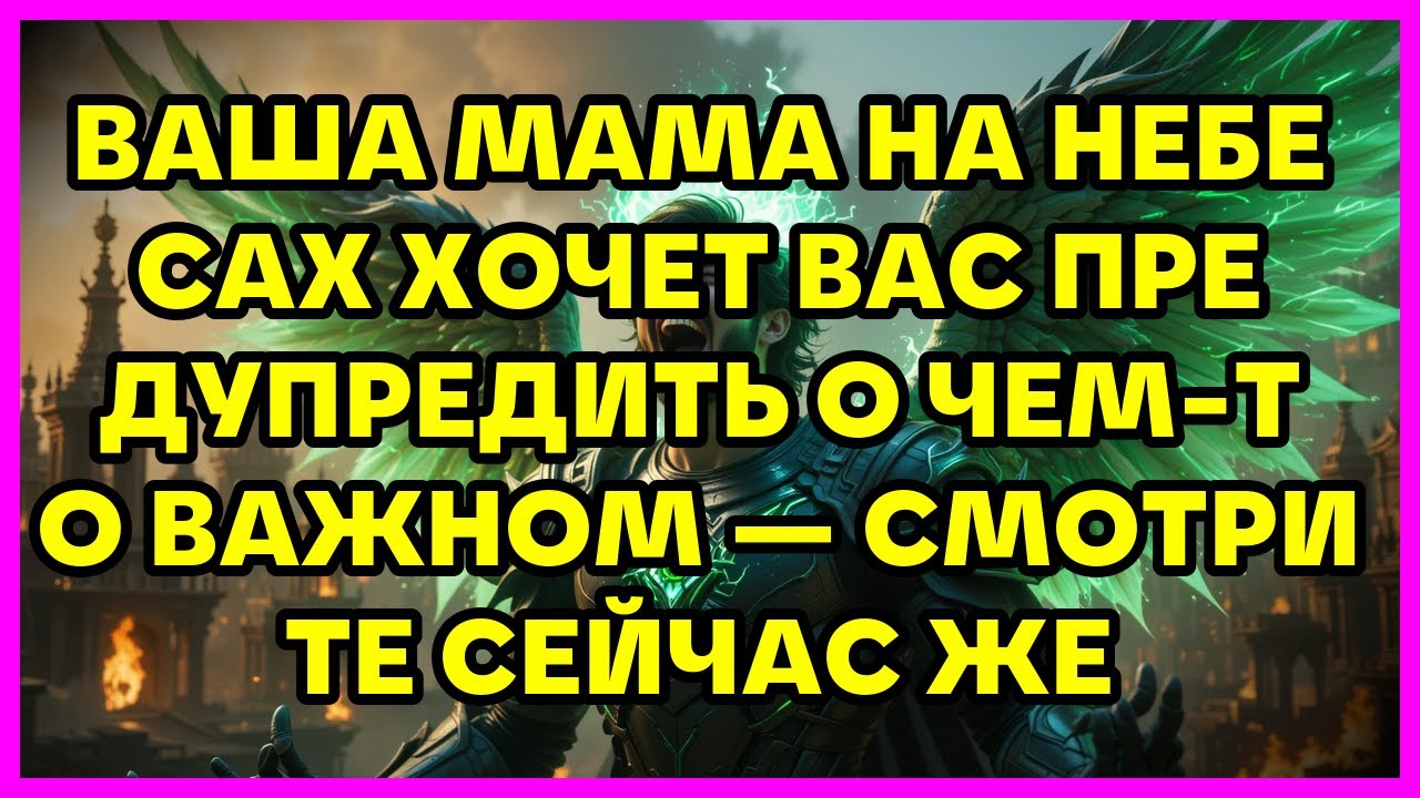 ВАША МАМА НА НЕБЕСАХ ХОЧЕТ ВАС ПРЕДУПРЕДИТЬ О ЧЕМ-ТО ВАЖНОМ — СМОТРИТЕ СЕЙЧАС ЖЕ