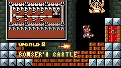How many fireballs does it take to defeat Bowser in SMB3 (GBA version)?